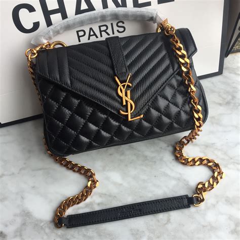 ysl black bag chain|ysl handbags for women.